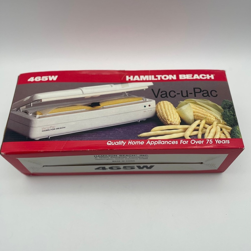 Hamilton Beach Vac-u-Pac Vacuum Sealer Model 465W -‎ New in Box